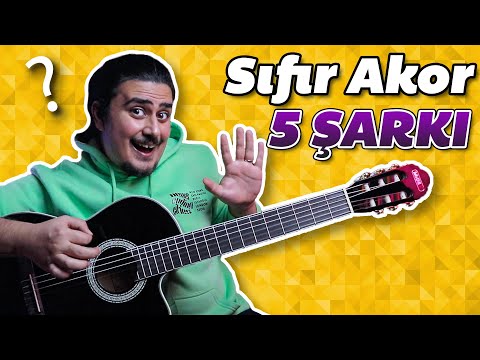 0 AKOR 5 KOLAY ŞARKI! - Akor Basmadan Gitar Nasıl Çalınır? (#MiniStar)