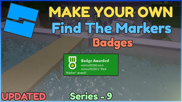 How to Make a Find the Marker Game in Roblox Studio | Part 9 | Badges