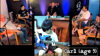 Metal Band (Sanctus) Reacts to a 9-Year-Old Playing Their Songs! (Quick Clip)