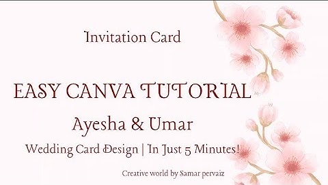 How to Design a Soft & Elegant Save The Date Invitation Card in Canva