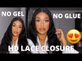 😍 Beginner Glueless HD Lace 5x5 Closure Install! You Don&#39;t Need A Frontal Sis!!!- ft Asteria