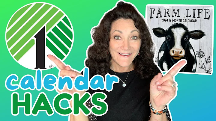 MIND BLOWING 🤯 Dollar Tree CALENDAR HACKS