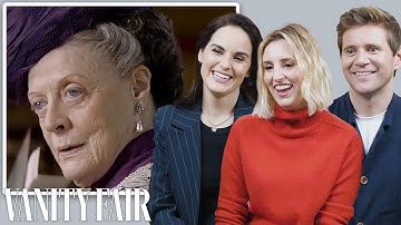 The Cast of Downton Abbey Reviews Maggie Smith