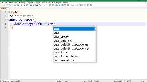 PHP File Handling Functions Video Tutorials