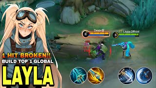 NEW META! LAYLA 100% BEST DAMAGE BUILD AND EMBLEM!! (layla best build 2026) - MLBB