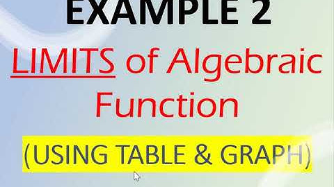 example 2 limits of functions using table & graph - (practice solving discussion)