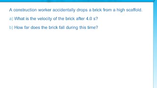 Ch. 3 - Accelerated Motion - Section 3 - Problem #41