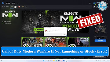 ✅ Fix Call of Duty Modern Warfare II Launching Failed, Black Screen, Not Starting, Stuck & Running