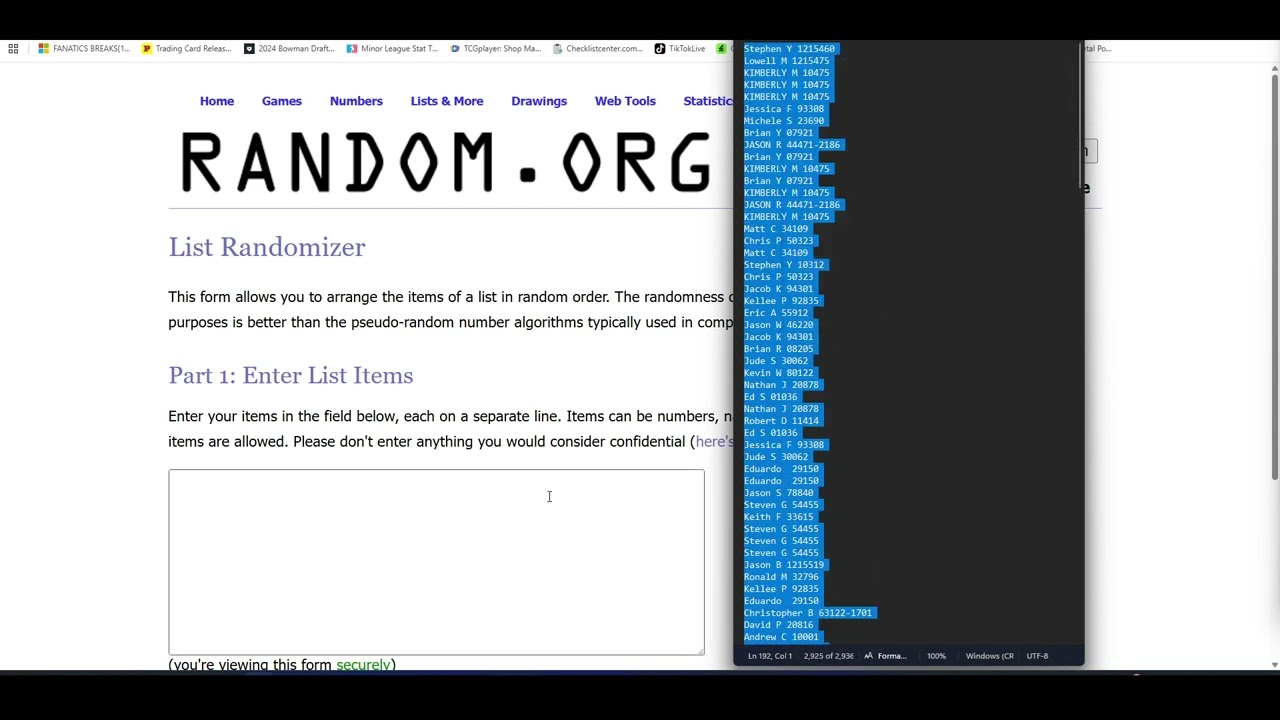 Thursday Night Giveaway Winner - 4/2/26