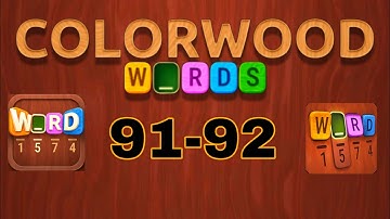 COLORWOOD WORDS Cryptogram level 91 92