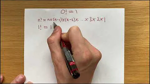 Proof that zero factorial equals one (0!=1)