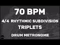 Triplets Drum Metronome Loop 70 BPM mp3