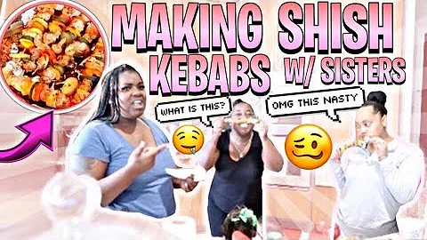 Making Shish Kebabs with Jaliyah & Meka , " YOU WO...