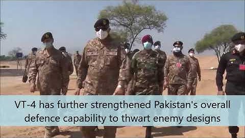 Army Chief Gen Bajwa visits Field Firing Range near Jehlum, witnesses MBT VT-4
