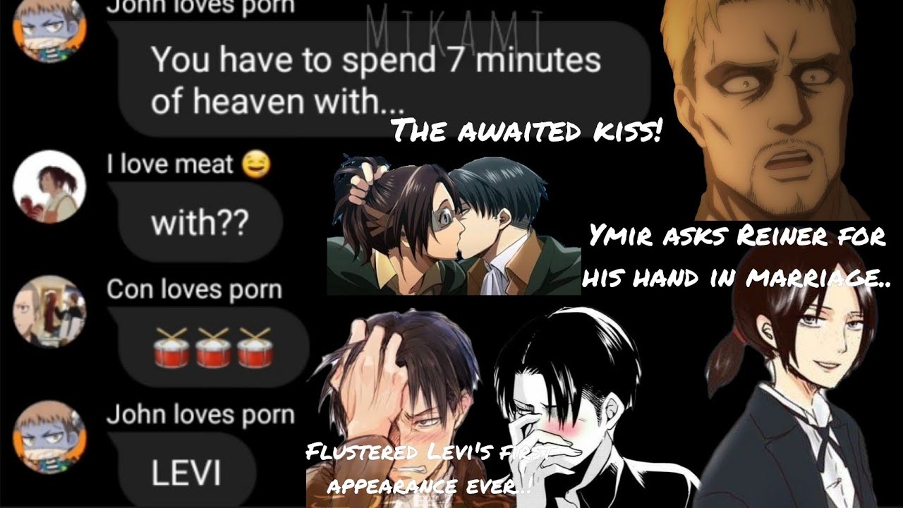 Attack on titan texts | The chaotic truth or dare game pt2 | ft. flustered Levi and alot of Levihan.