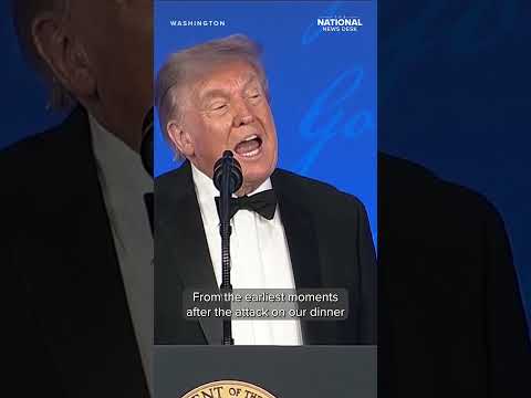 Trump takes jabs at media during remarks at rescheduled White House Correspondents' Dinner