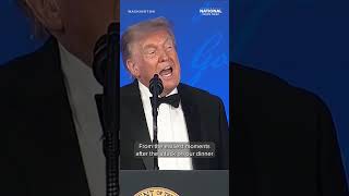 Trump takes jabs at media during remarks at rescheduled White House Correspondents' Dinner