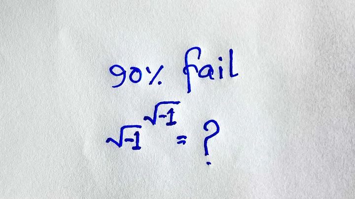 Square root of -1 raised to the square root of -1 | What is the solution? |