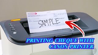 How to Print Cheque with Canon Printer