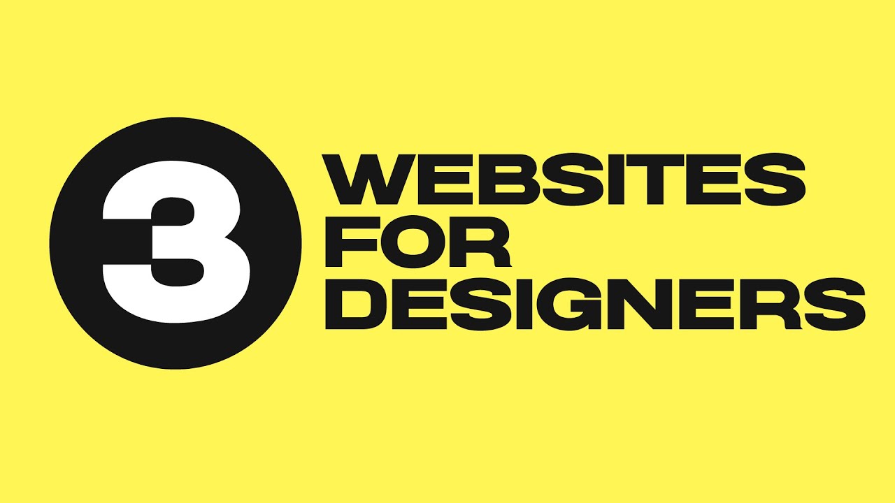 I Just Found 3 Incredible Websites For Graphic Designers!