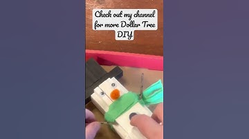 Build a Snowman with Tumbling Tower Blocks? - Dollar Tree DIY Craft Decoration #shorts