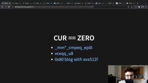SIMD algorithms. 03 (a), instructions behind strlen