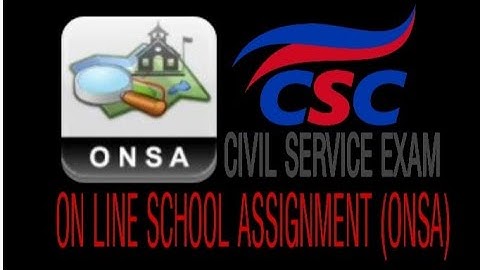 CIVIL SERVICE EXAM ONLINE SCHOOL ASSIGNMENT