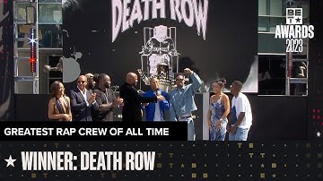 Death Row Crowned The Greatest Rap Crew Of All Time! | BET Awards 