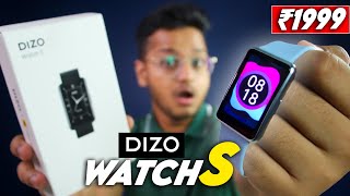 DIZO Watch S Unboxing & Review | ₹1999 | Curved display, Spo2, 110 Sports Mode, Metal Watch 🔥