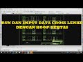 RUNNING DAN IMPUT DATA CROSS LENGKAP DENGAN KOOP KERTAS