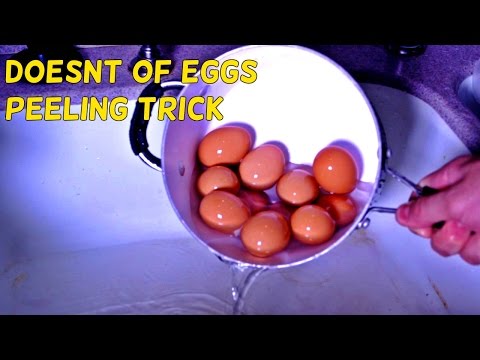 How to Peel Dozen of Eggs the Fastest Way