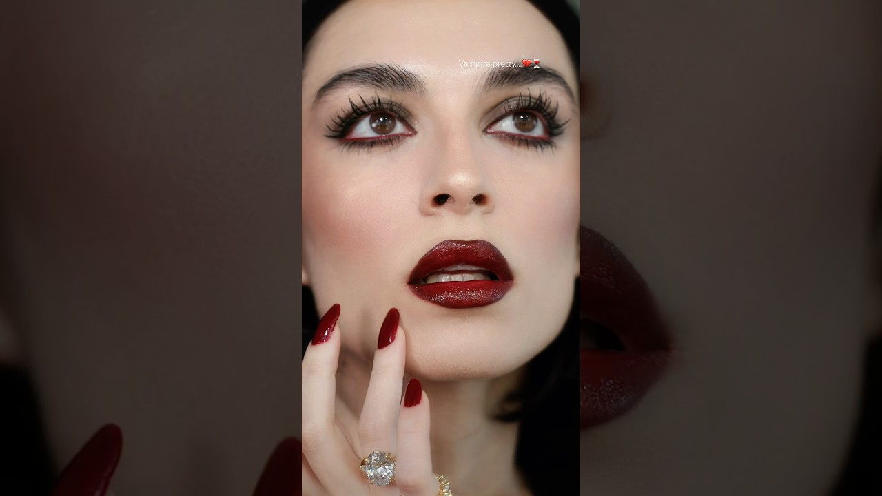 If you wanna look vampire pretty this tutorial is for you 🖤🍷