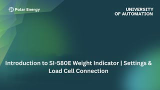 Introduction to SI-580E Weight Indicator | Settings & Load Cell Connection