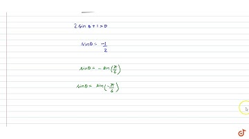 Find the general solutions of the following equation: `2\ sin\ theta+1=0`