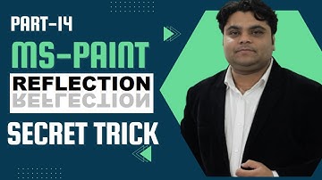 How to create Reflection in Ms Paint | Ms Paint secret tricks part 14