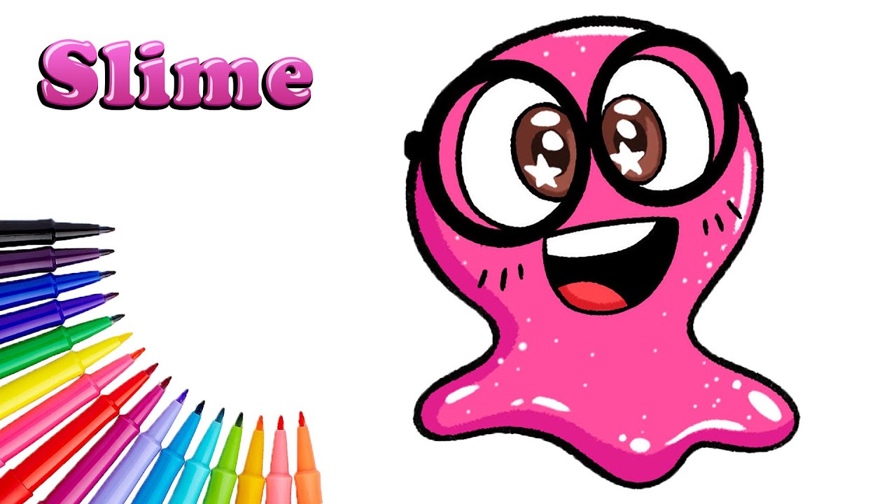 How to Draw a Slime | Slime Drawing | Drawing a Slime With Me - YouTube
