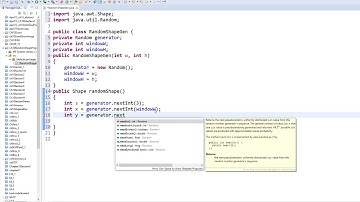 JAVA Programming  CH10 PROJECT Random Shape Generator