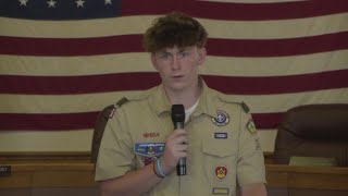 Boy Scout honors veterans with new flags | 28/22 News