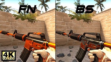 CSGO M4A1-S | Atomic Alloy - Skin showcase all floats [4K60FPS]