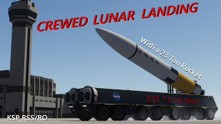 Celebrity Crewed Lunar Landing with a 23 ton rocket! - KSP RSS/RO Net Worth