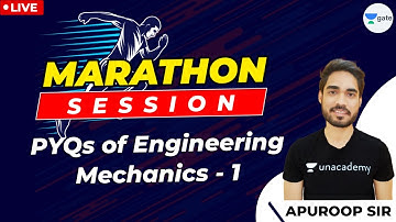 Engineering Mechanics GATE Previous Year Questions - 1 | Marathon Session | GATE 2021 ME Exam