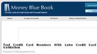 How To Check For A Valid Credit Card Number With Javascript