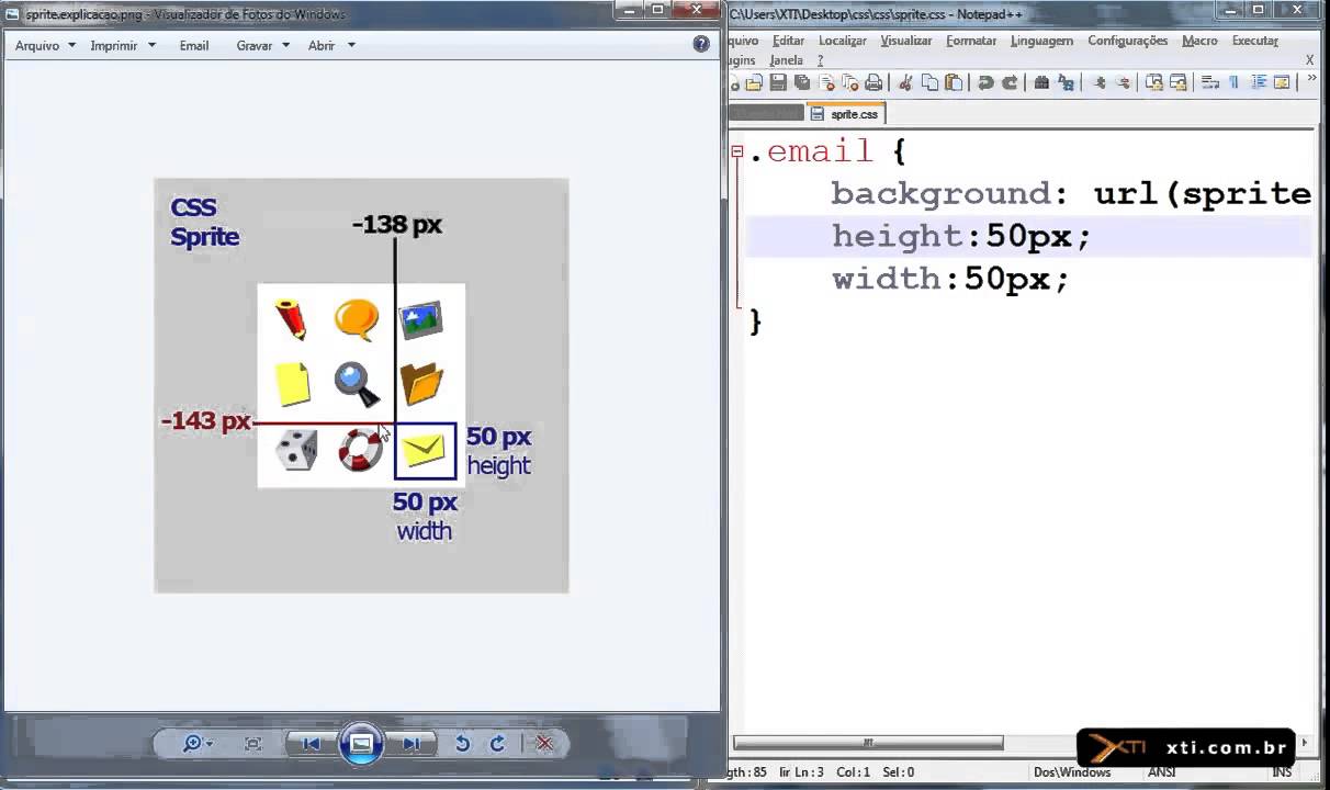 Universidade XTI - Curso Online CSS Aula 33 - CSS Sprite - YouTube