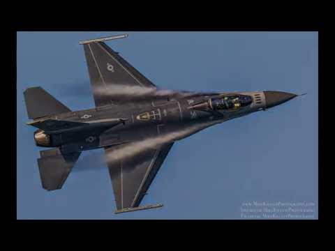 F-16 Beachside Photo Passes from Helicopter / Stuart Airshow 2015
