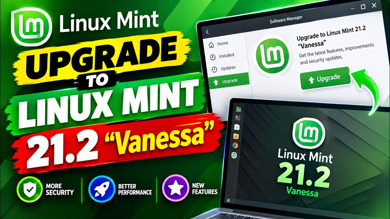 TUTORIAL UPGRADE VERSI TERBARU LINUX MINT 21.2 VANESSA - YouTube