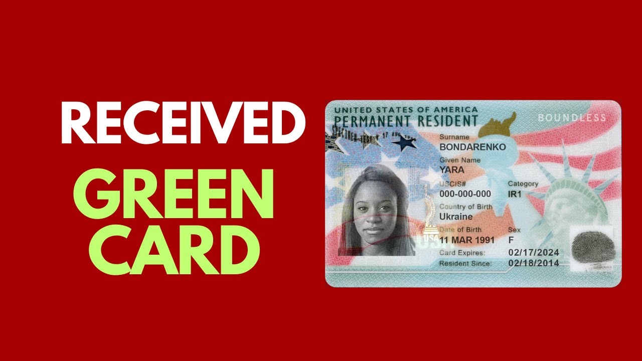 Received Green Card Today (for a DV Lottery Winner) YouTube
