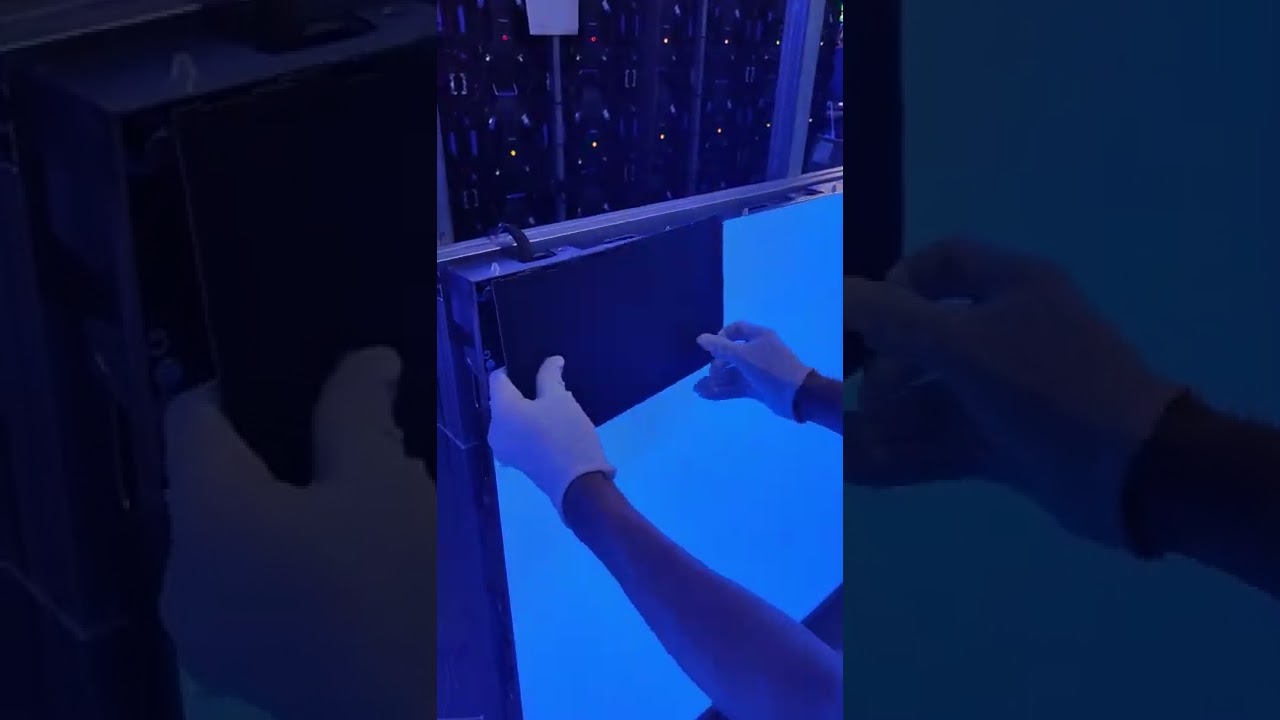 Quick replacement and installation of front service led display