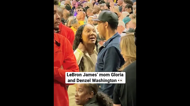 LeBron James’ Mom And Denzel Washington Have Secret Conversation Courtside At Lakers-Nuggets 👀
