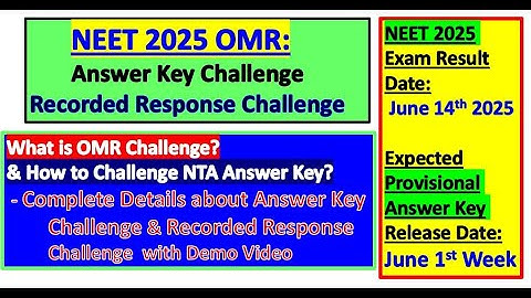 NEET 2025 OMR Answer Key Challenge and Recorded Response Challenge in Tamil#neet2025