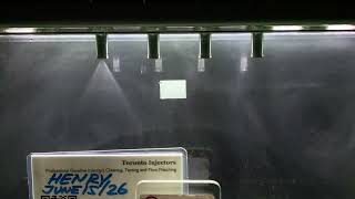 2009 Mazdaspeed 3 2.3T L3K9-13-250A injectors spray pattern test at Toronto Injectors